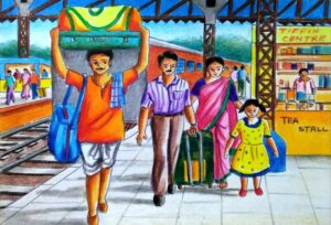 A Busy Railway Station